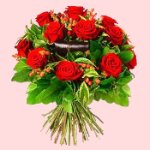 Bouquet di roselline corte , colore dei fiori da specificare al momento dell´acquisto.  