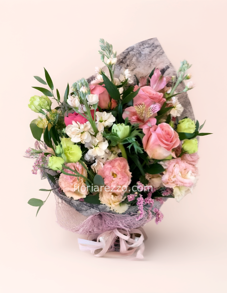 Bouquet a gambo lungo assortito
